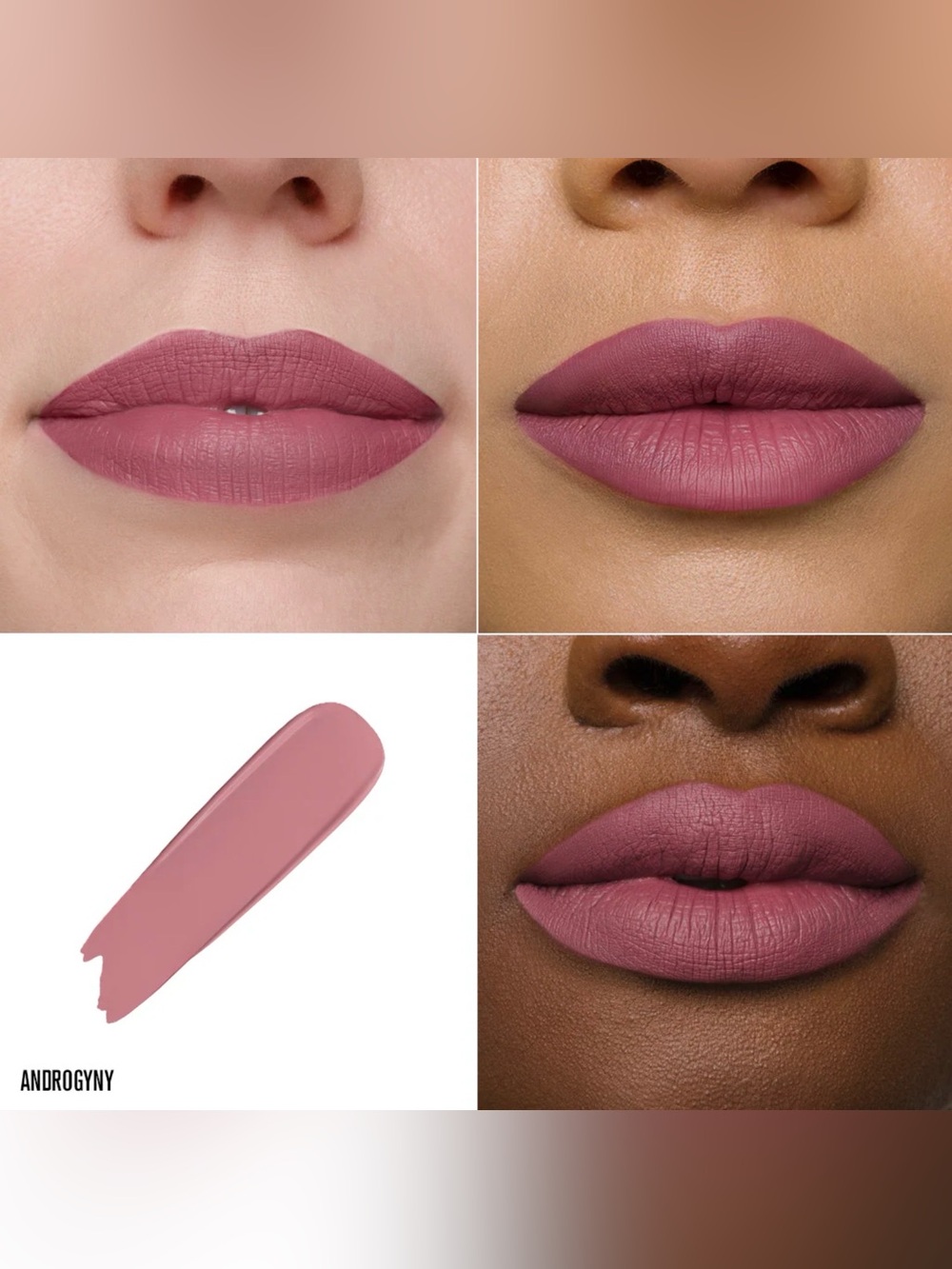 Jeffree Star Androgyny Velour Liquid Lipstick- bold plum mauve, cool tone, matte